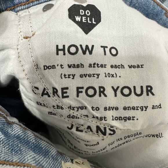 Madewell Jeans Women Size 26 Perfect Vintage Crop Straight High Rise Distressed - Picture 13 of 14